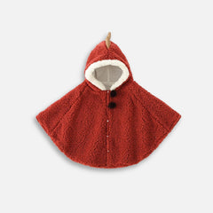 Warmer Dinosaurier-Poncho für Babys