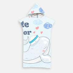 Wal-Badeponcho für Kinder