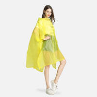 Poncho Imperméable Jaune, plastique parfaitement imperméable