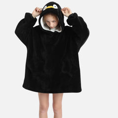 Poncho de Cuadros de Pingüino