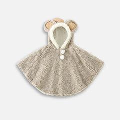 Fleece-Poncho mit Elefantenohren für Babys