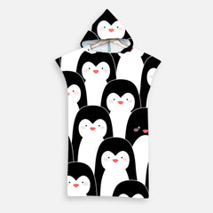 Pinguin-Badeponcho für Kinder