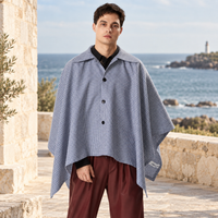 Chemise Poncho – Bleu / Adulte, visuel principal lifestyle
