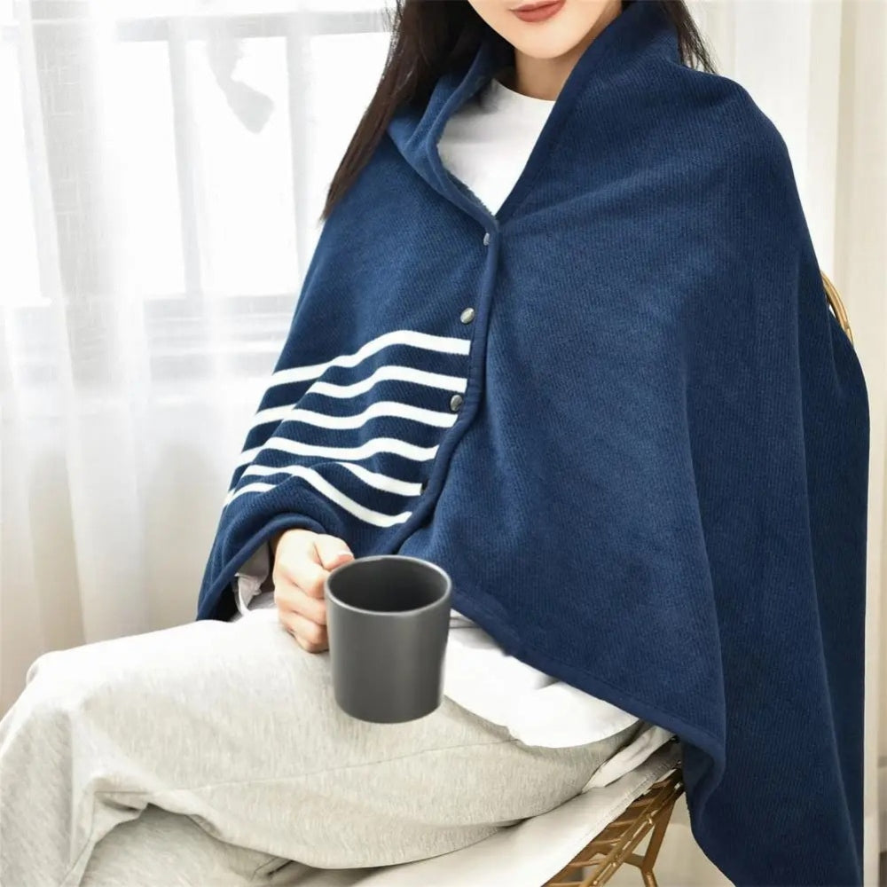 Cape Poncho Bleu Marine - dos