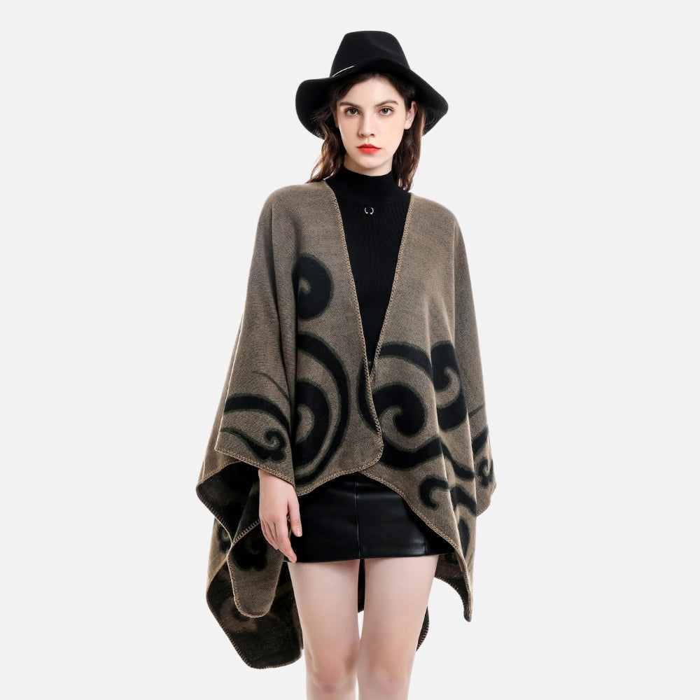 Cape Poncho Cachemire - Jaune