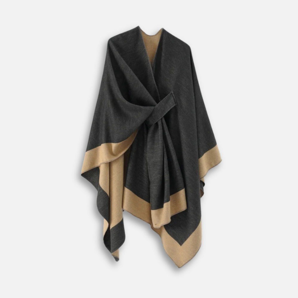 Cape Poncho Femme Chic - détail