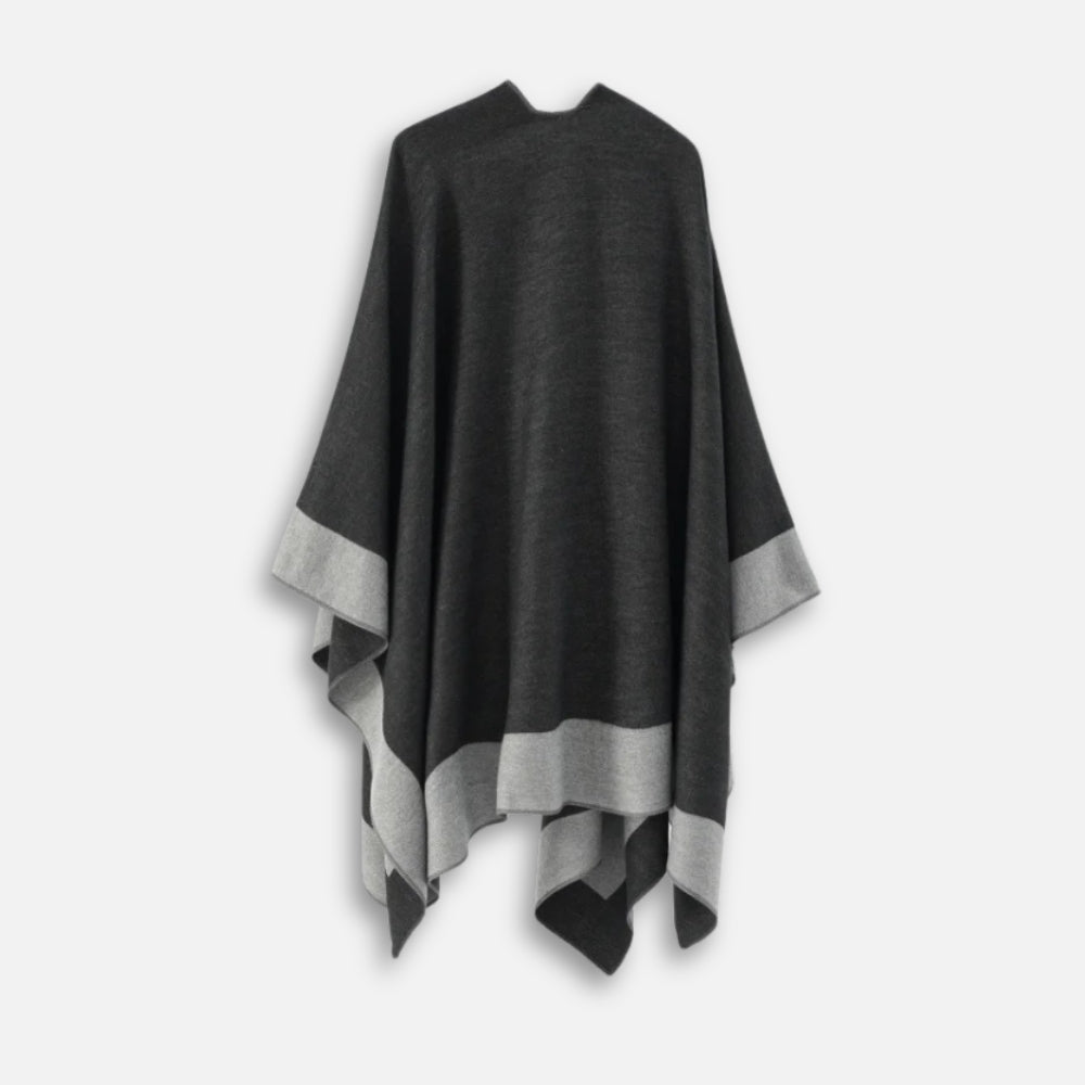 Cape Poncho Femme Chic - Noir