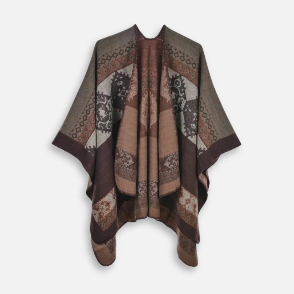 Cape Poncho Femme Ethnique - vue 11