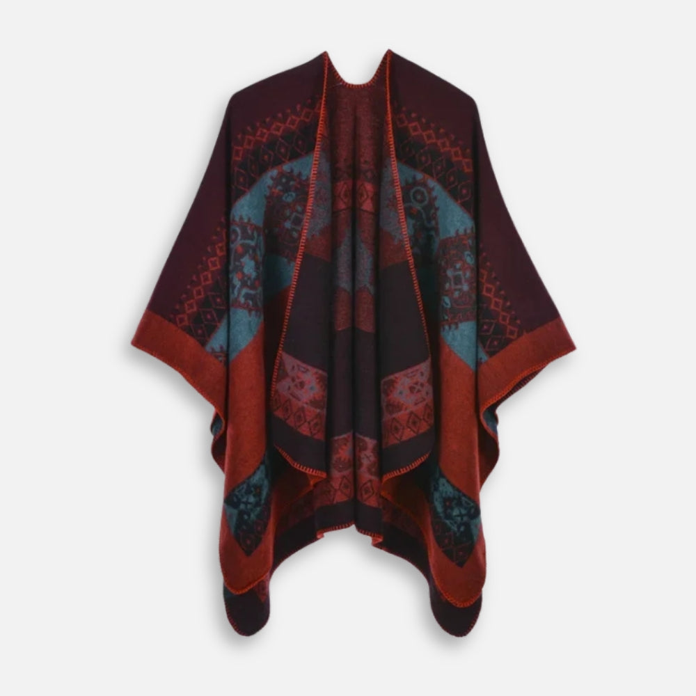 Cape Poncho Femme Ethnique - vue 10