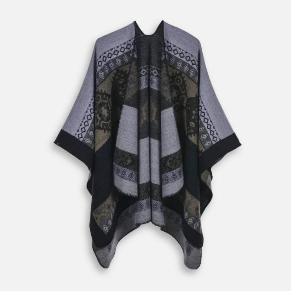Cape Poncho Femme Ethnique - vue 9
