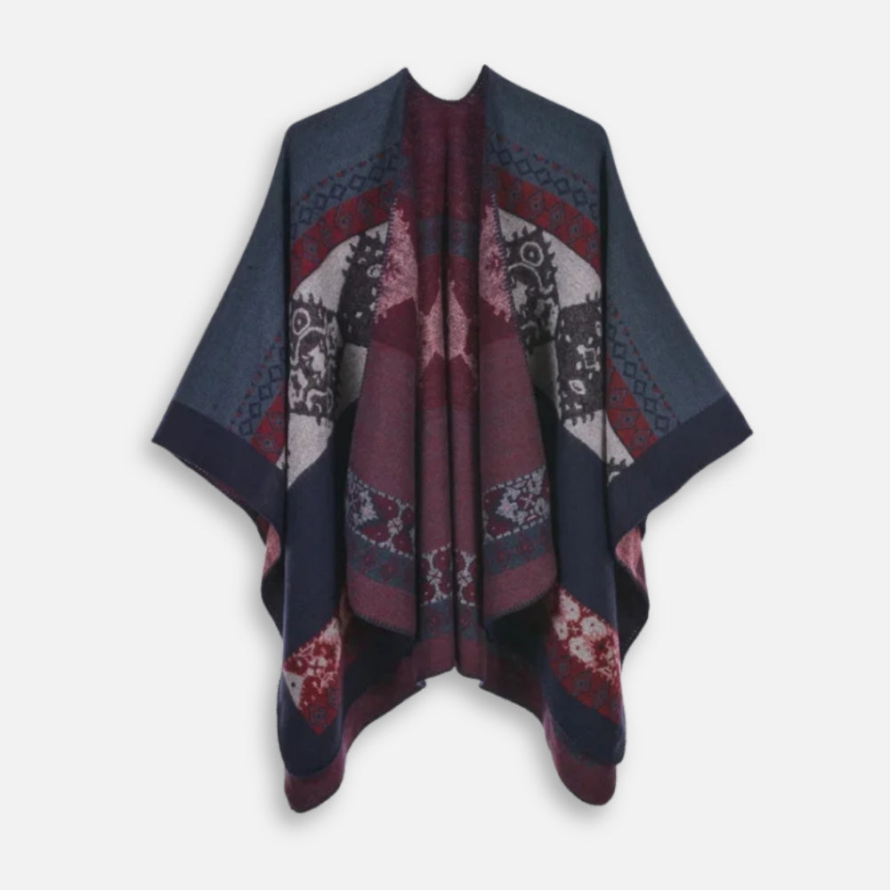 Cape Poncho Femme Ethnique - vue 8