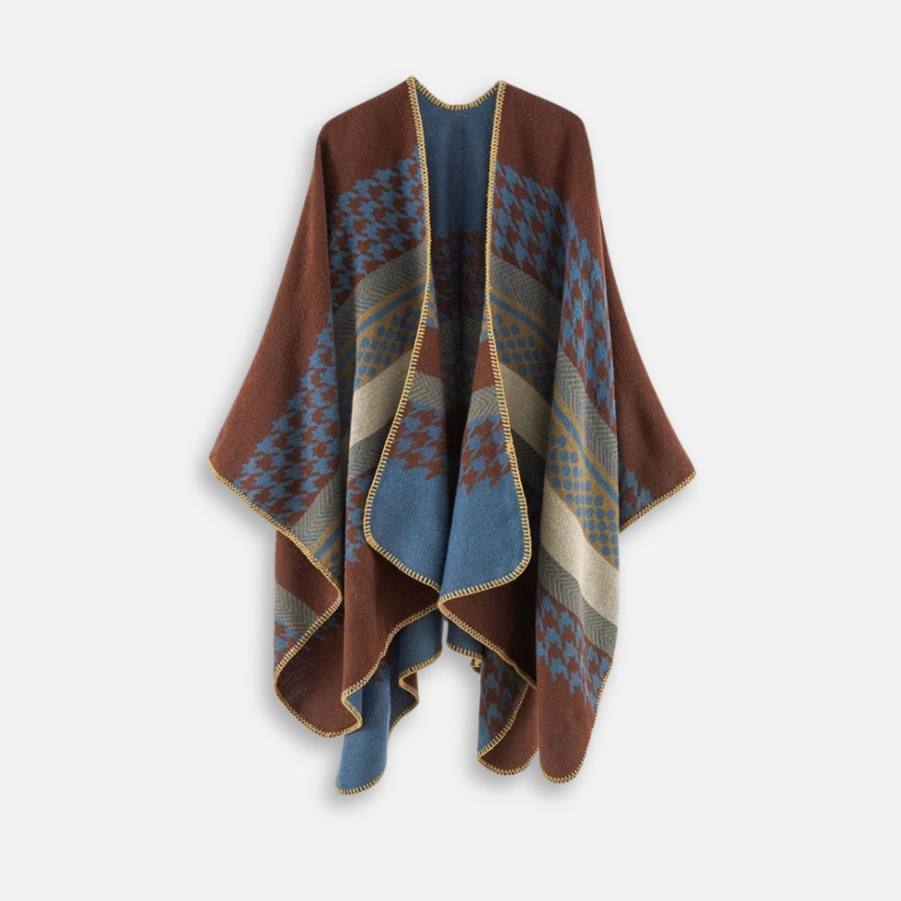 Cape Poncho Femme Motifs Péruvien - vue 10