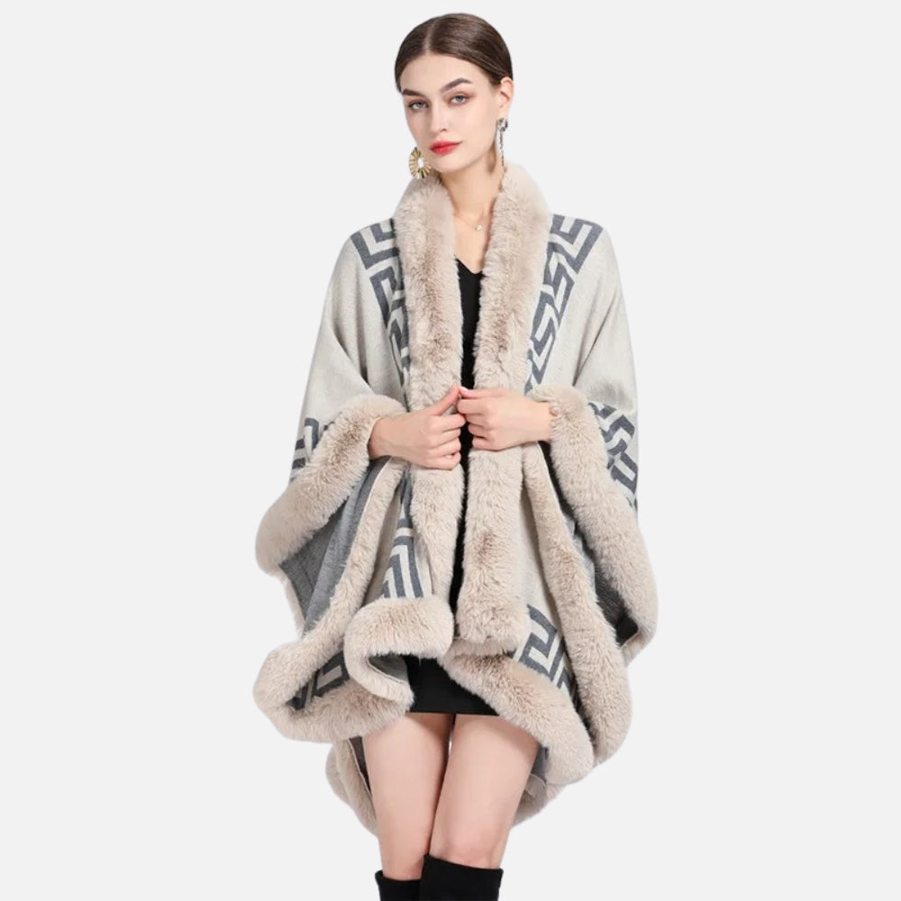 Manteau Poncho Femme Hiver - emballage
