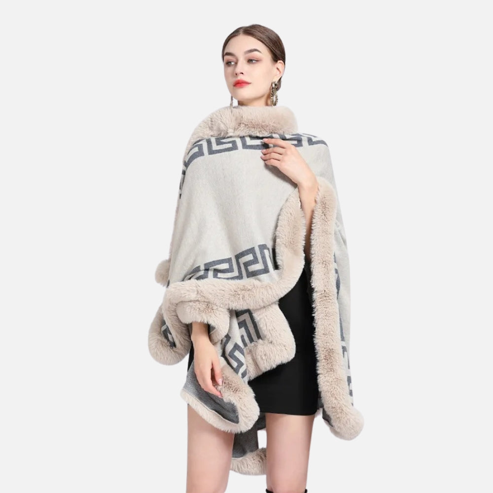 Manteau Poncho Femme Hiver - vue 8