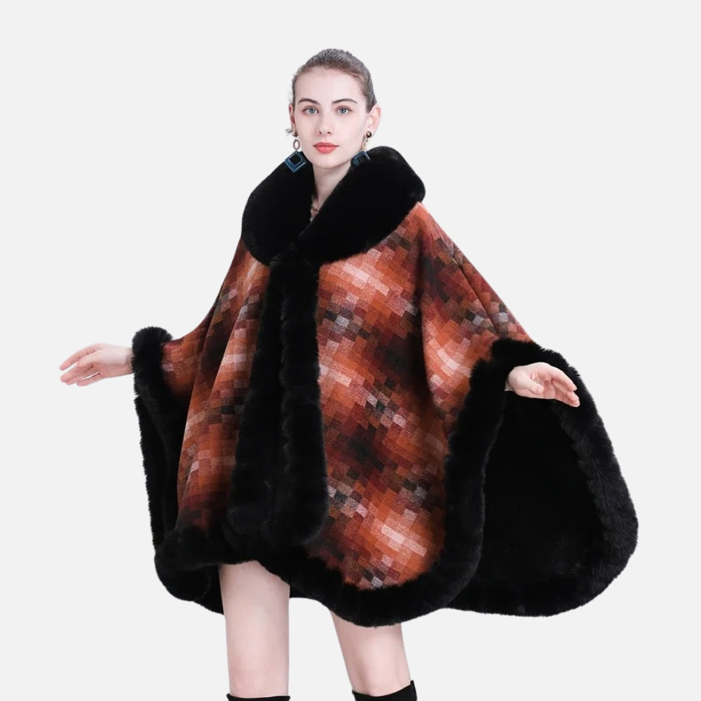 Manteau Poncho Fourrure - emballage