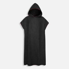 Schwarzer Mikrofaser-Poncho