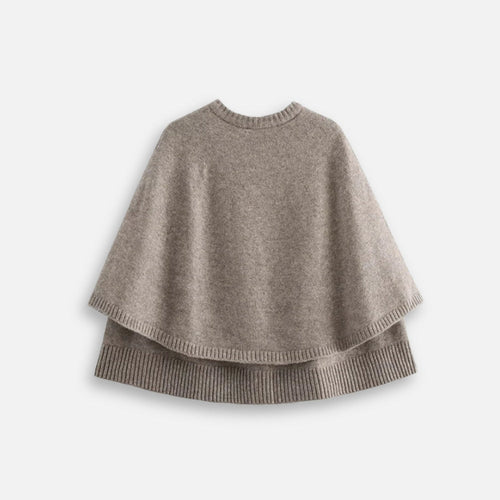 Poncho Boutonné Femme - dos