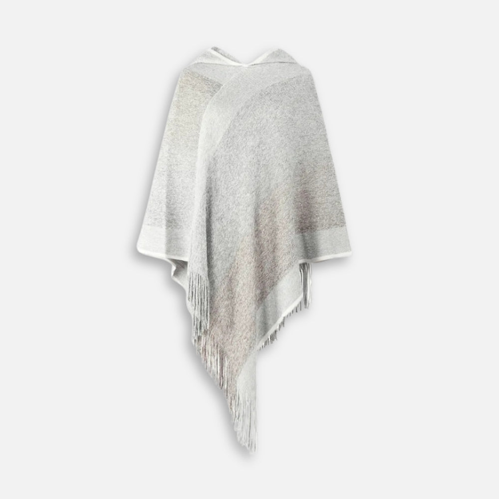 Poncho Capuche - Gris