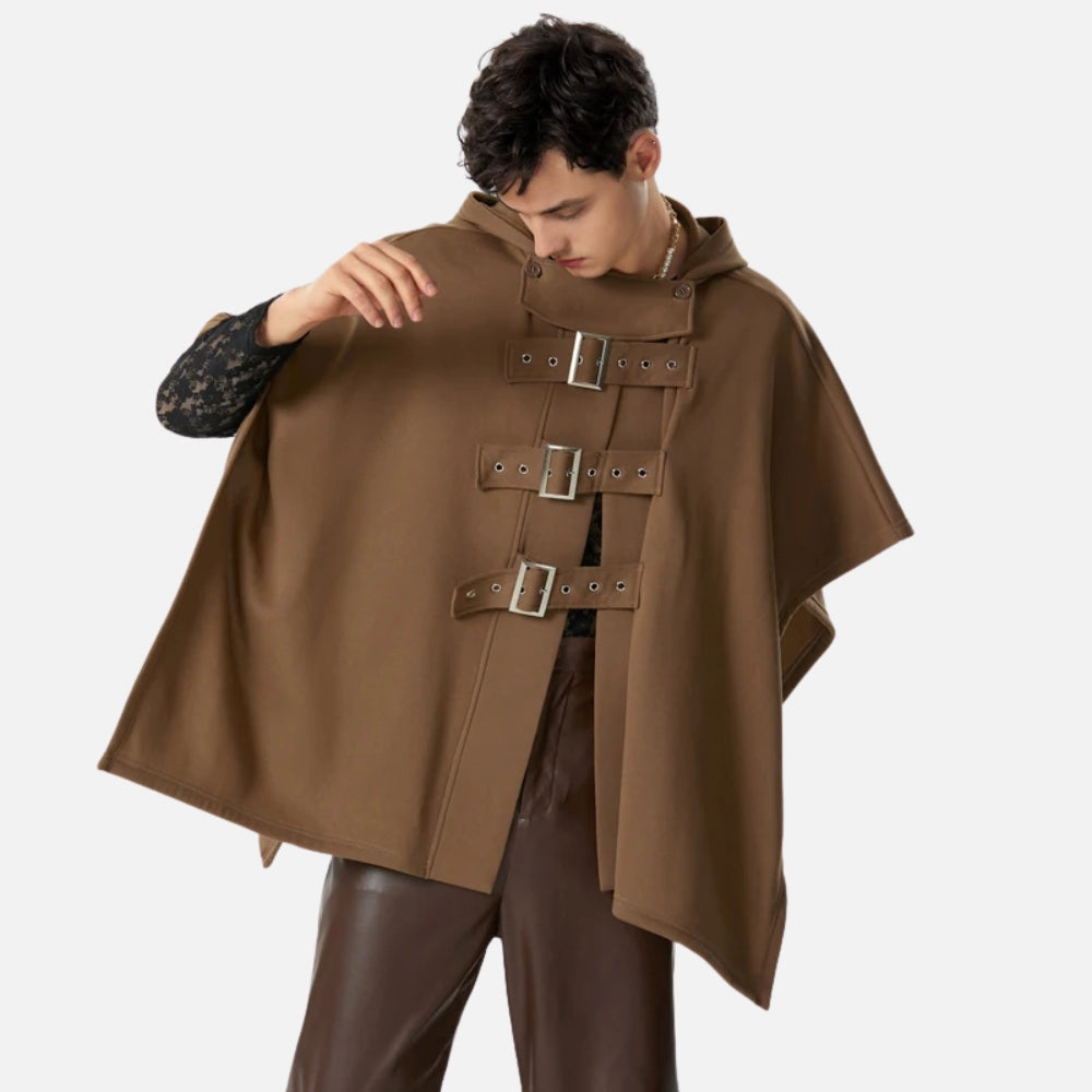 Poncho Ceinture Homme - porté