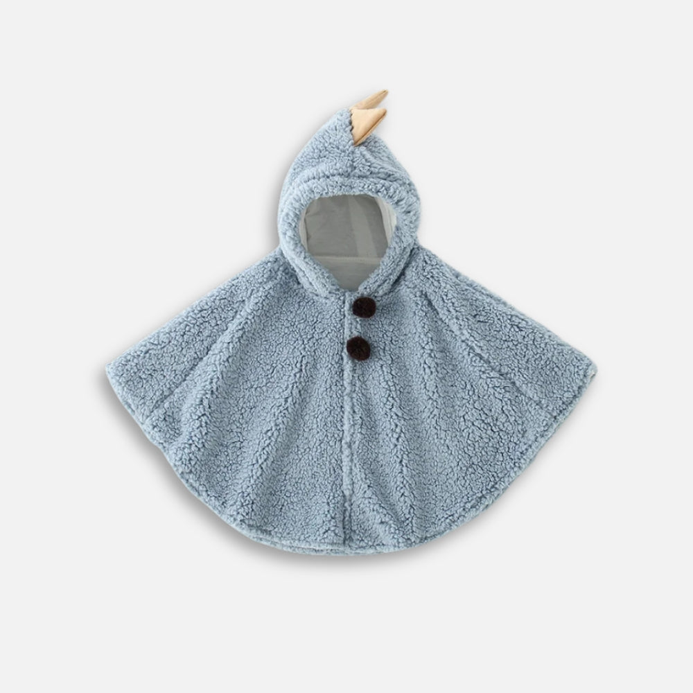 Poncho Chaud Bébé Dinosaure - détail
