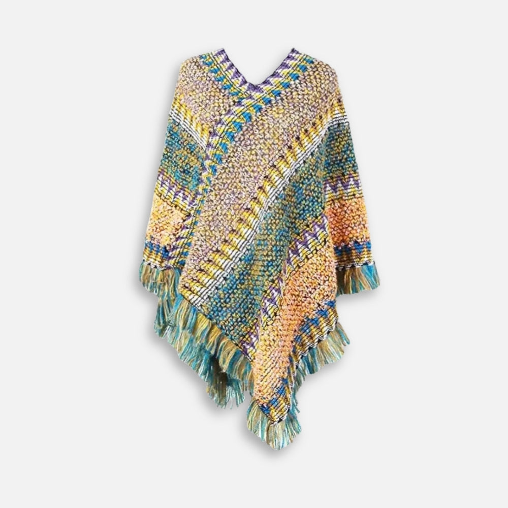 Poncho Chaud Peruvien - Vert