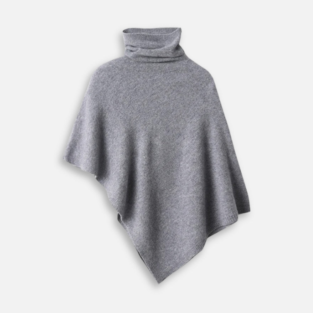 Pull Poncho Col Roulé Femme - vue 8