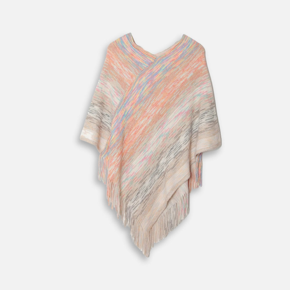 Poncho Col V - Gris