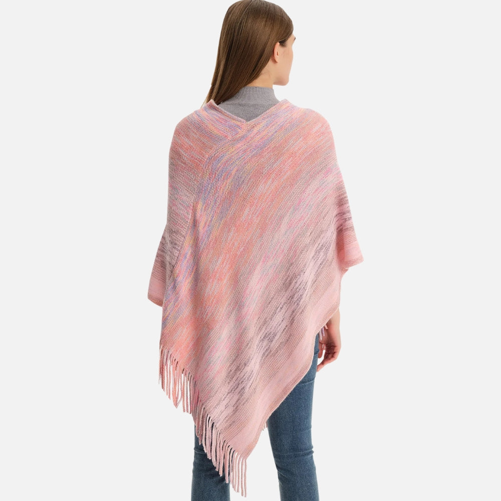 Poncho Col V - Gris Foncé