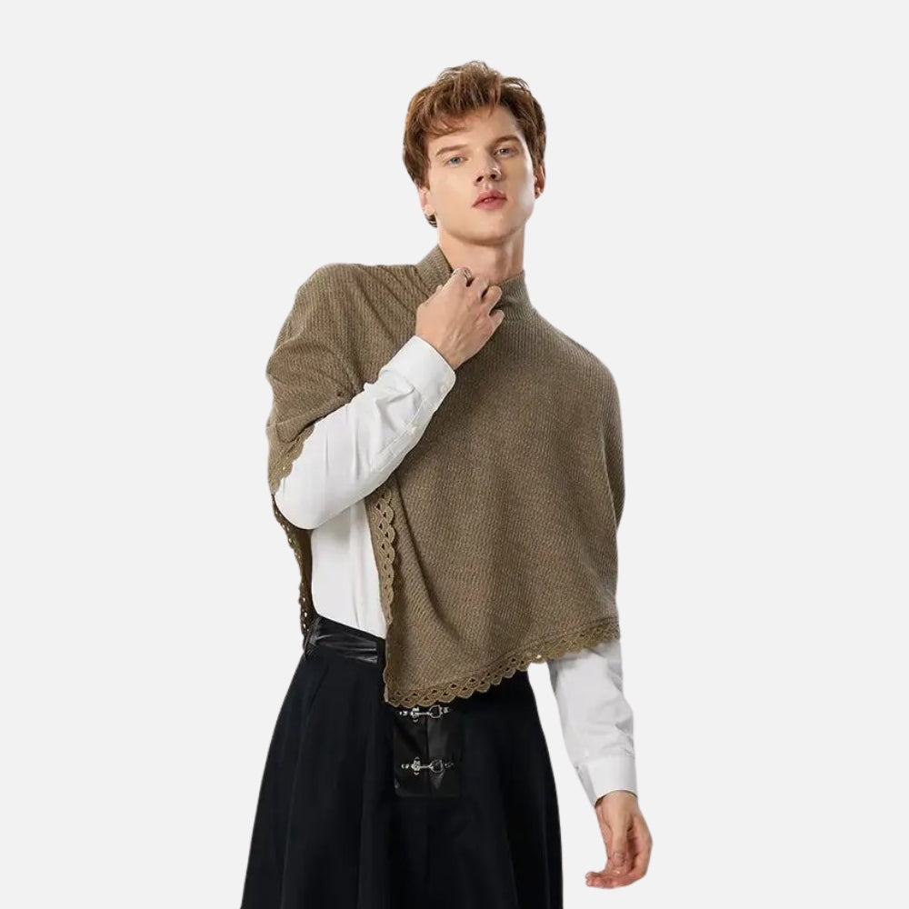 Poncho Court Homme - détail