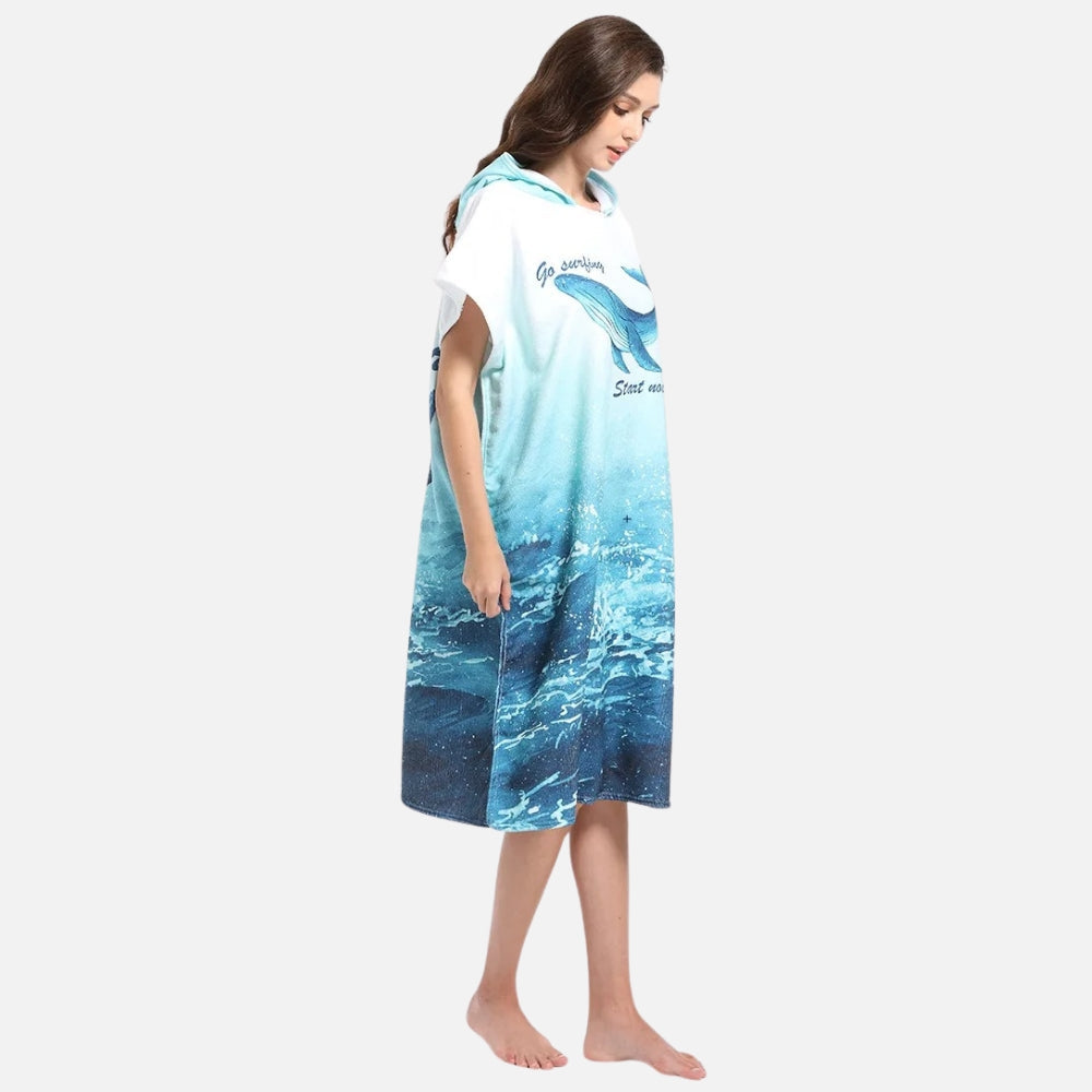 Poncho De Bain Baleine - dos