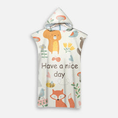 Badeponcho „Have A Nice Day" für Kinder