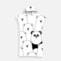 Poncho De Bain Enfant Ours et Panda