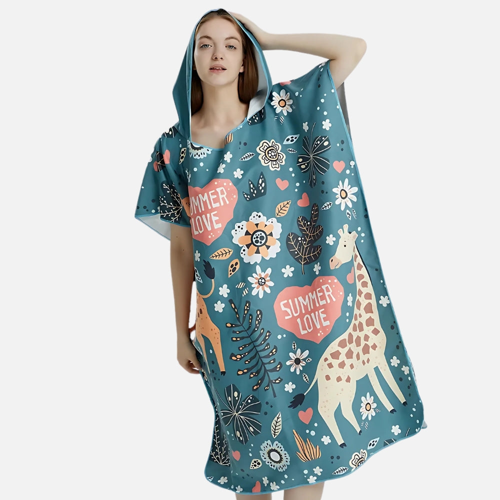 Poncho De Bain Summer Love - détail