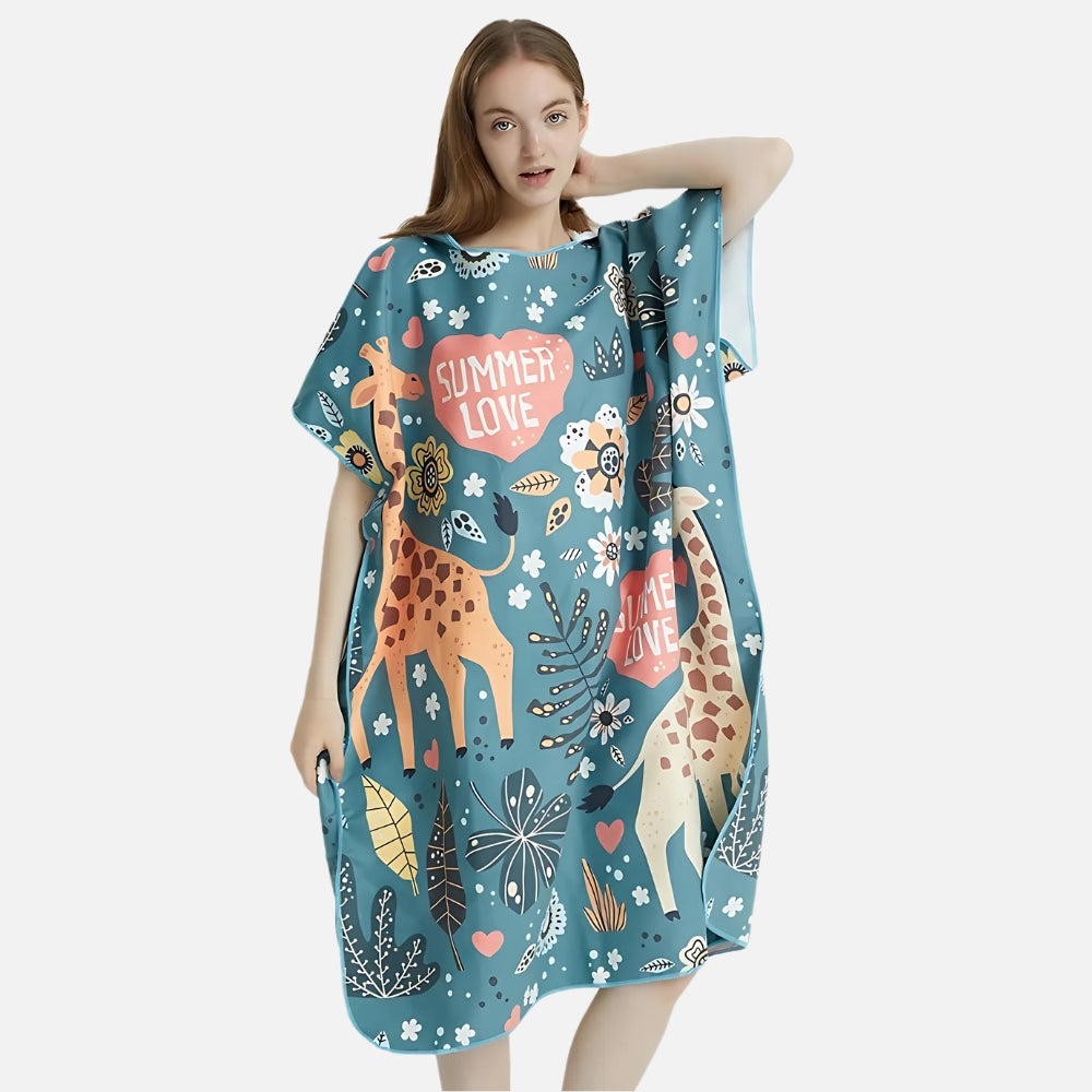 Poncho De Bain Summer Love - porté