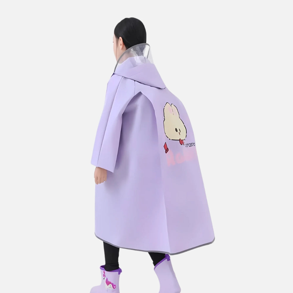Poncho De Pluie Enfant Lapin - zoom