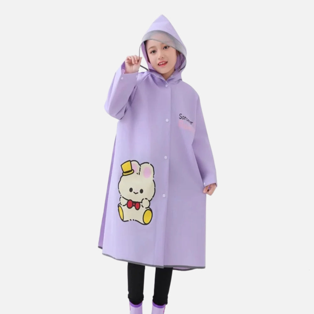Poncho De Pluie Enfant Lapin - détail