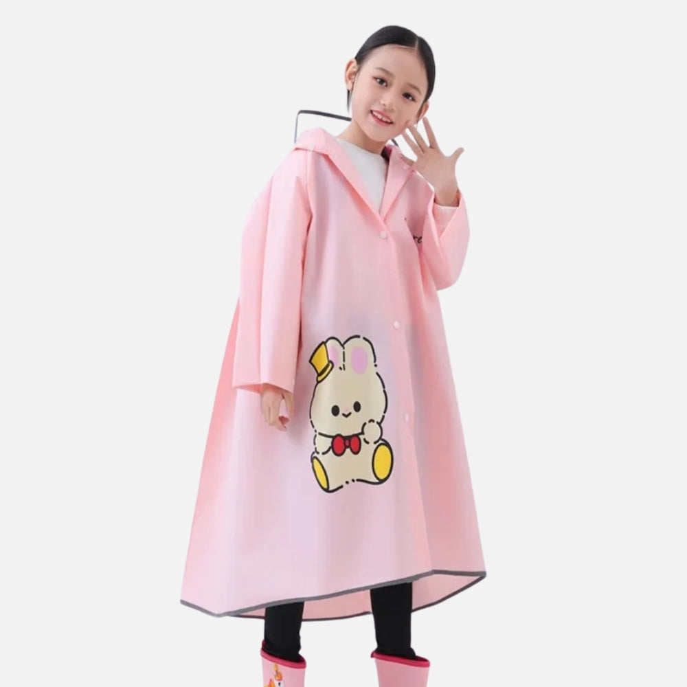 Poncho De Pluie Enfant Lapin - Violet