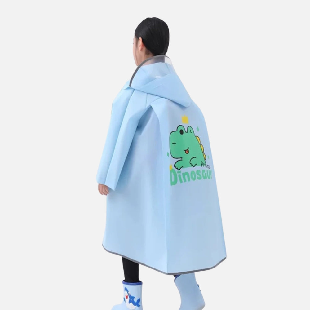Poncho De Pluie Enfant Prince Dinosaure - détail