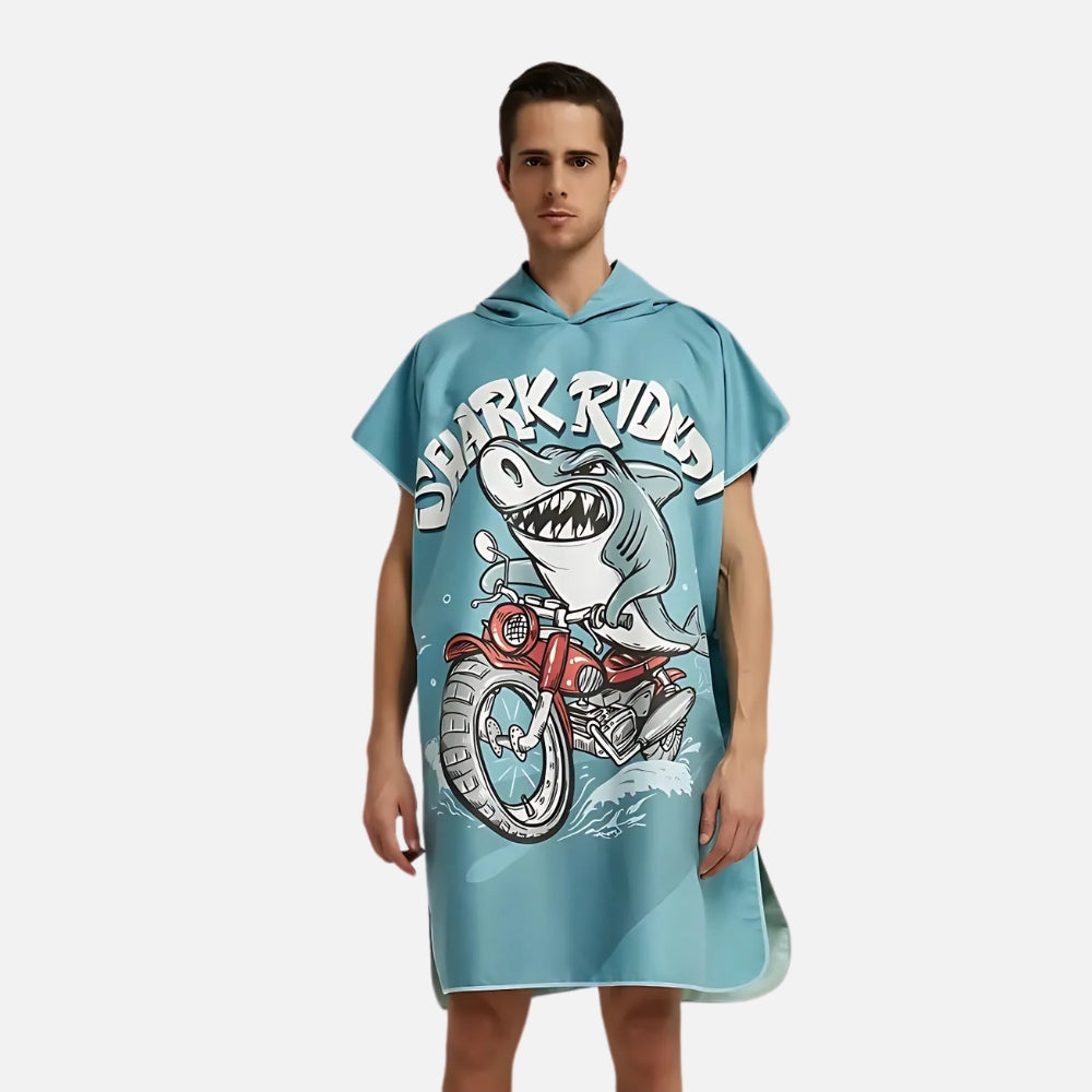 Poncho De Bain Requin - dos