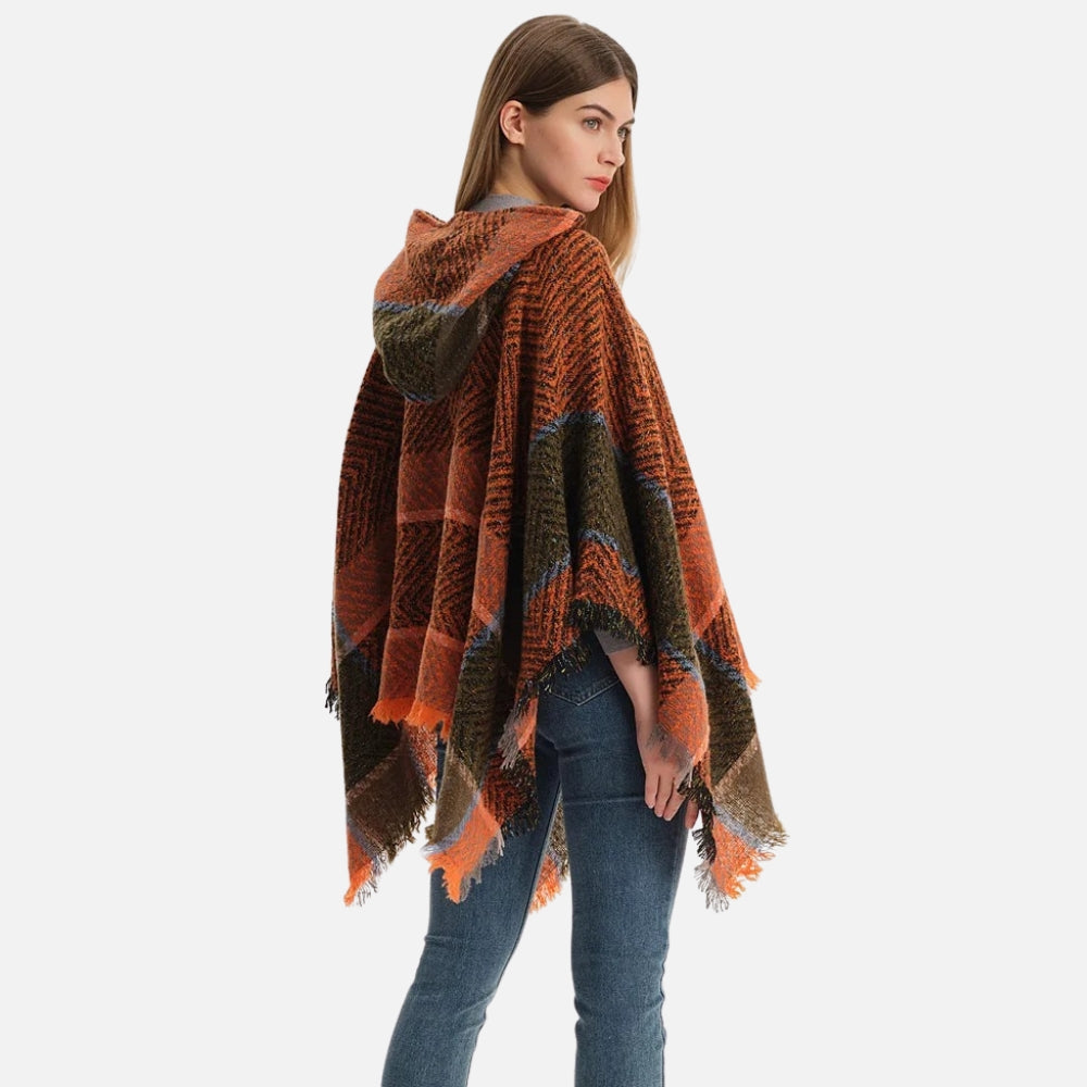 Poncho Femme Orange - vue 8