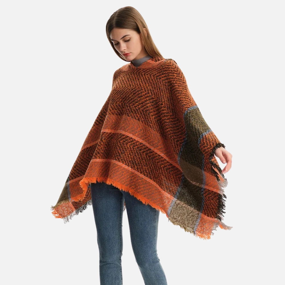 Poncho Femme Orange - emballage
