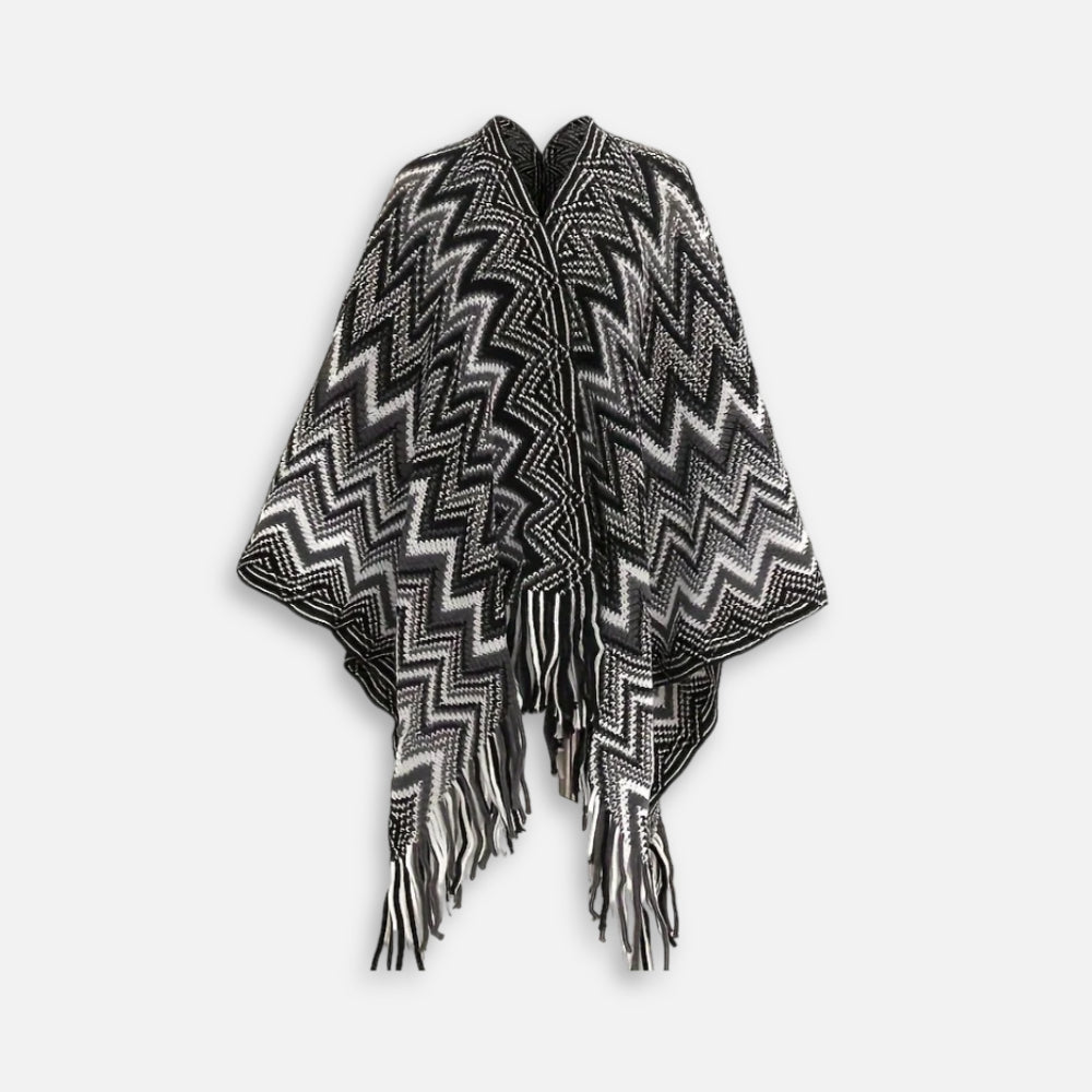 Poncho Femme Style Péruvien - étiquette