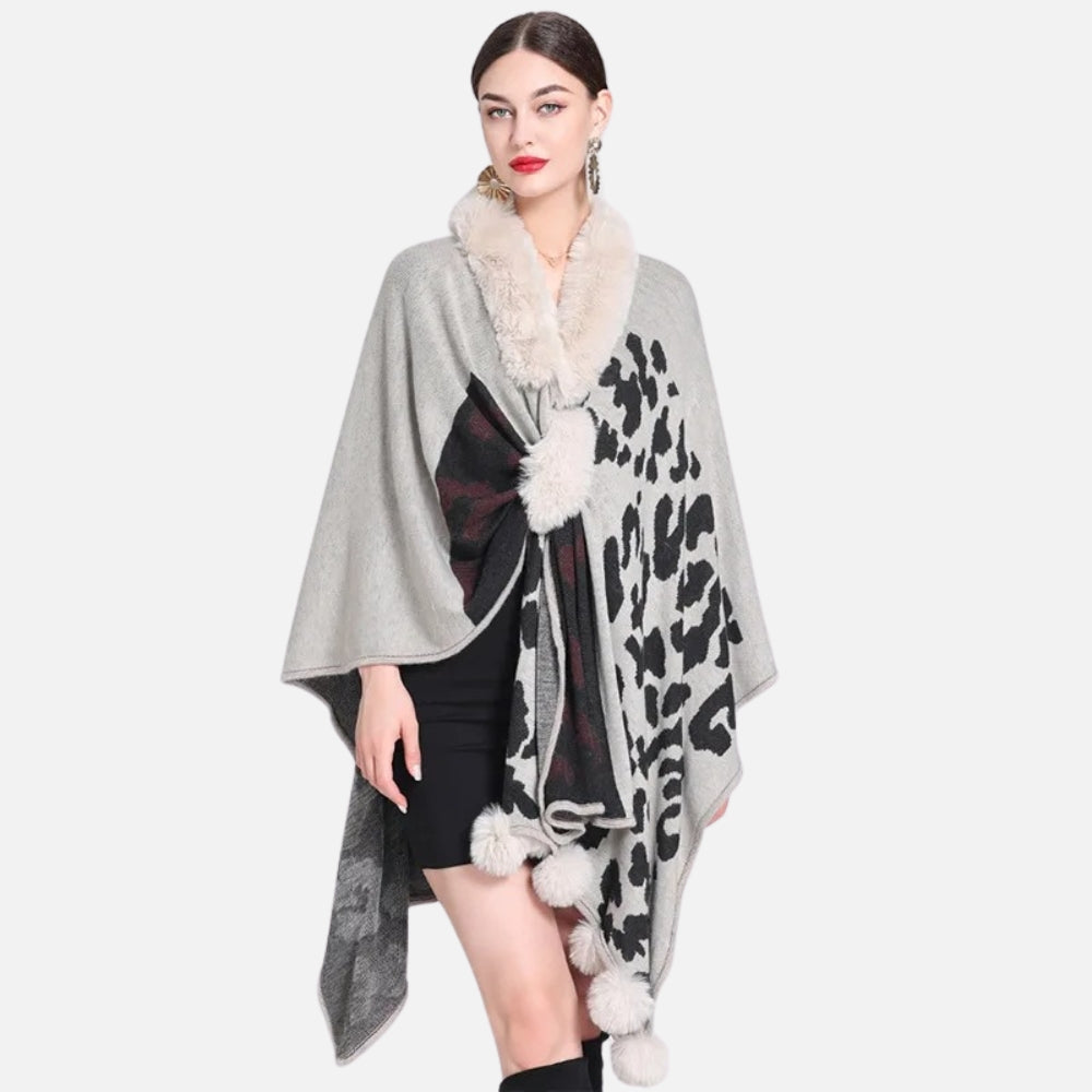 Poncho Femme Tacheté - emballage