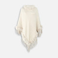 Poncho Fourrure Avec Franges