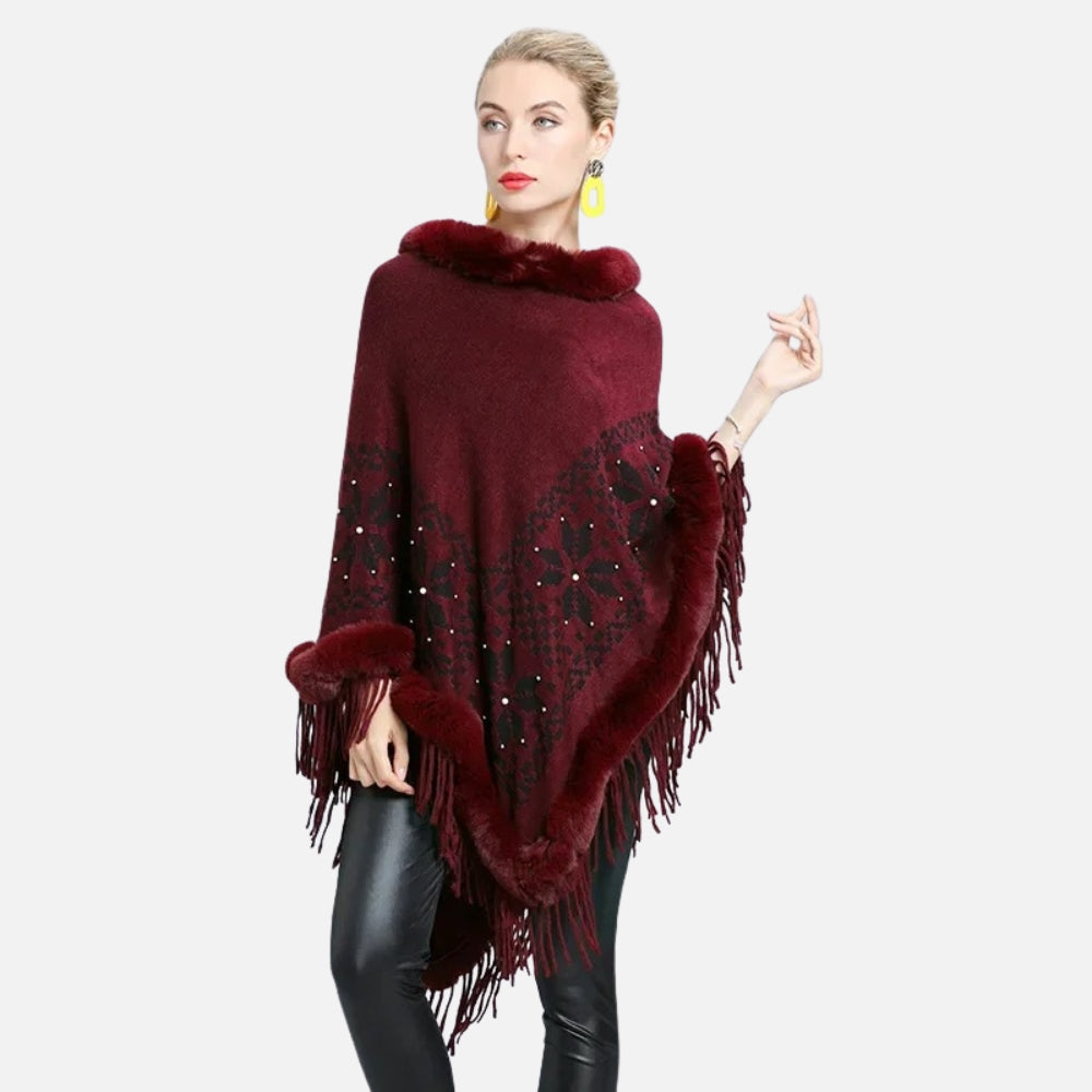 Poncho Fourrure Flocons - emballage