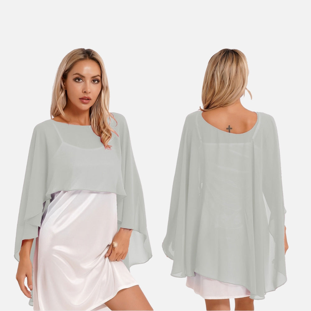 Poncho Léger Femme Été - étiquette