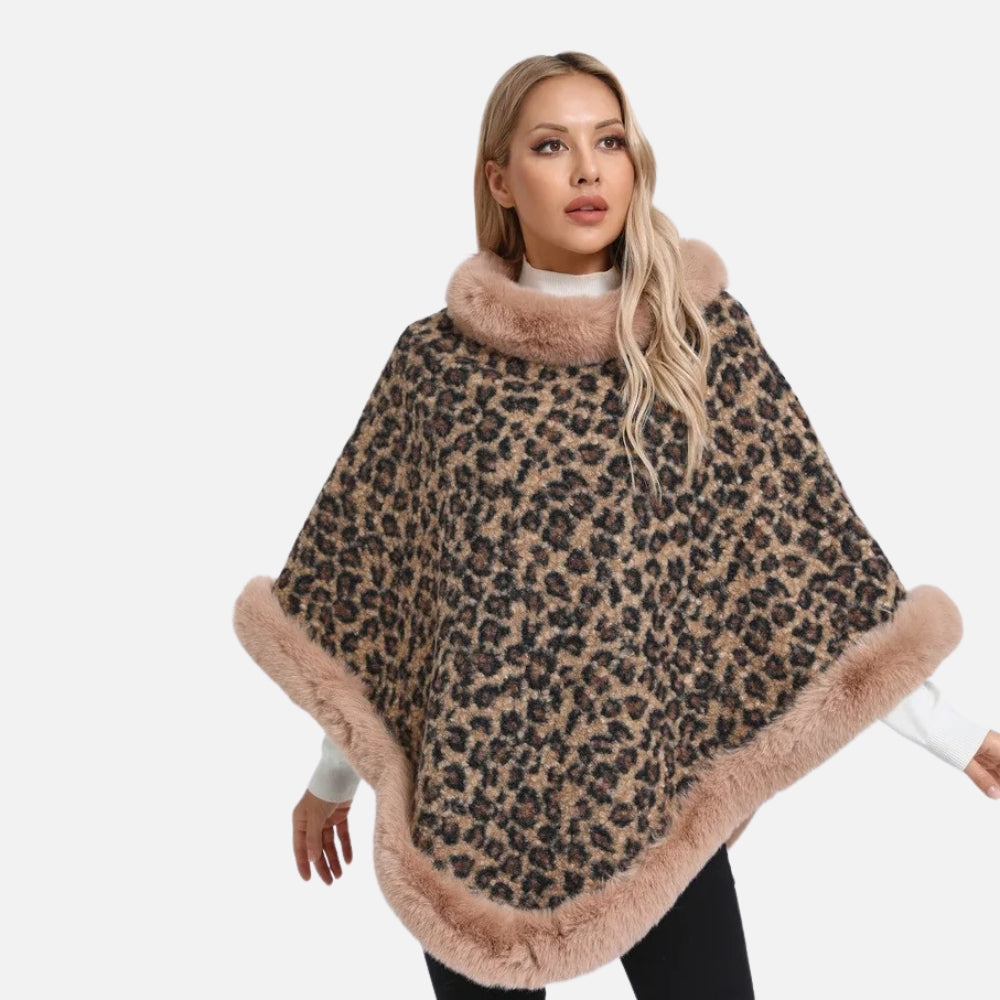 Poncho Leopard Femme - détail