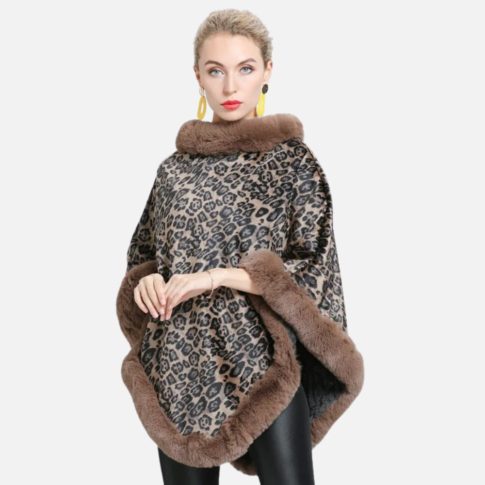 Poncho Leopard - Beige
