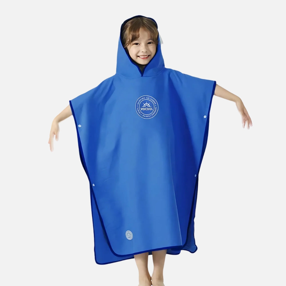 Poncho Microfibre Enfant - Noir