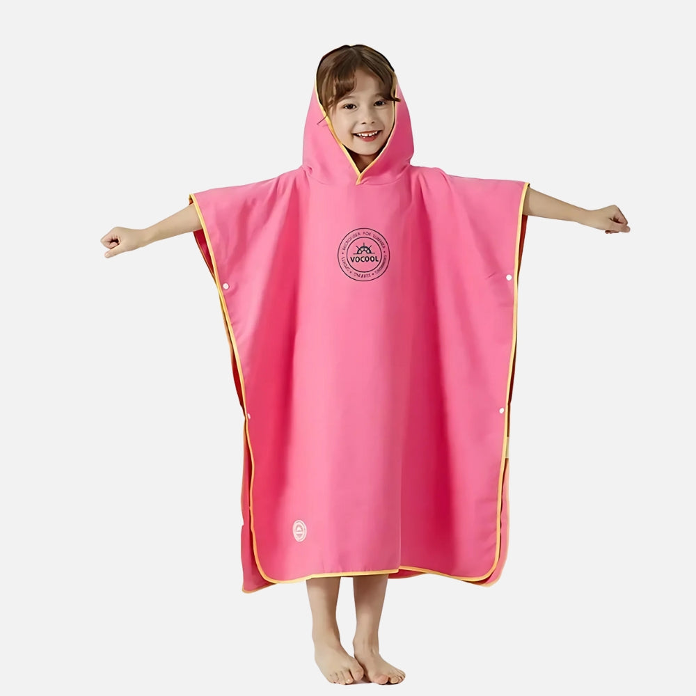 Poncho Microfibre Enfant - Bleu